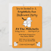 Vreselijk leuke Halloween-feestuitnodiging Kaart (Voorkant)