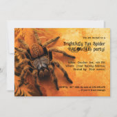 Vreselijk leuke Spider Halloween Party Kaart (Voorkant)