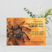 Vreselijk leuke Spider Halloween Party Kaart (Staand voorkant)