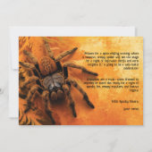 Vreselijk leuke Spider Halloween Party Kaart (Achterkant)