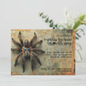 Vreselijk leuke Spider Halloween Party Kaart (Staand voorkant)