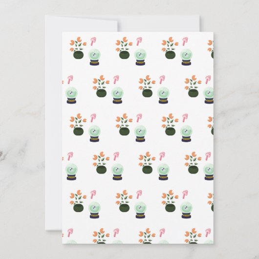 Vreselijk Schattigee groene heks Halloween Verjaar Kaart (Achterkant)