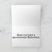 Vreselijk spookachtig Halloween spookhuis Kaart (Binnen)