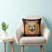 Vreselijke miauw: de felle kat kussen (Stoel)