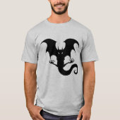Vreselijke Vampire Dragon Creature Halloween T-shirt (Voorkant)
