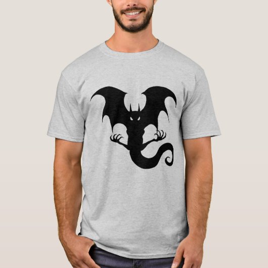 Vreselijke Vampire Dragon Creature Halloween T-shirt (Voorkant)