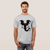 Vreselijke Vampire Dragon Creature Halloween T-shirt (Voorkant volledig)