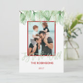 Vreugde aan de Kaart van de Foto van Kerstmis van (Staand voorkant)