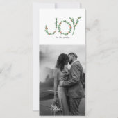 Vreugde aan de Wereld 4 Foto Kerstmis Kaart (Voorkant)