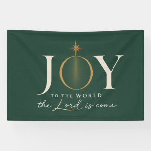 VREUGDE AAN DE WERELD Christelijke Kerst Spandoek
