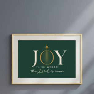 VREUGDE AAN DE WERELD Christelijke Kerstmis Perfect Poster