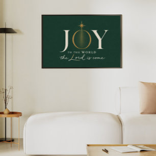 VREUGDE AAN DE WERELD Christelijke Kerstmis Poster