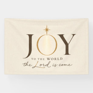 VREUGDE AAN DE WERELD Christelijke Kerstmis Spandoek