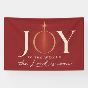 VREUGDE AAN DE WERELD   Christelijke Kerstmis Spandoek
