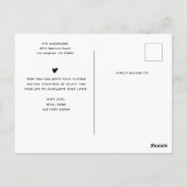 Vreugde aan de Wereld Collage Kerstmis vier foto's Briefkaart (Achterkant)