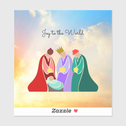 Vreugde aan de Wereld, De Drie Wijze Mannen, Sticker (Vel)