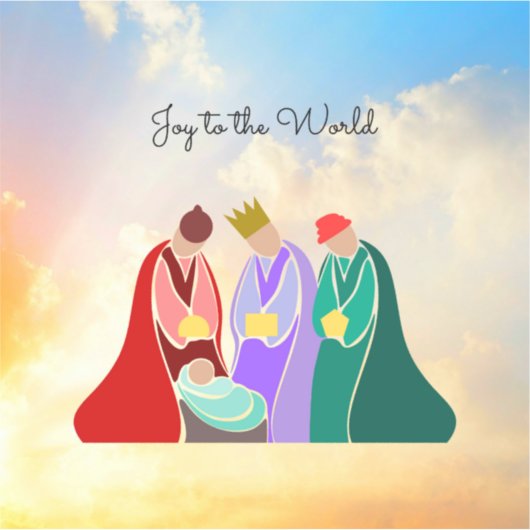 Vreugde aan de Wereld, De Drie Wijze Mannen, Sticker (Voorkant)