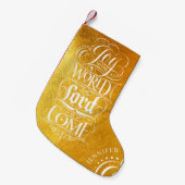 Vreugde aan de wereld de Heer Christelijk kerstgou Kleine Kerstsok (Voorkant (Hangend))