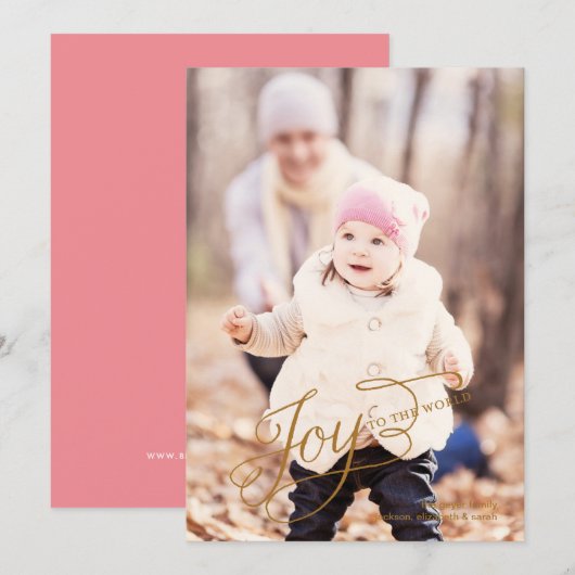 Vreugde aan de Wereld - de Kaart van de Foto van (Voorkant / Achterkant)