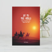 Vreugde aan de wereld | Drie Wijze Mannen Groet Kaart (Staand voorkant)