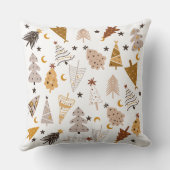 Vreugde aan de wereld eenvoudige boho bomen Kerstm Kussen (Achterkant)