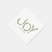 Vreugde aan de Wereld Eenvoudige Schattigee Kersts Servet (Hoek)