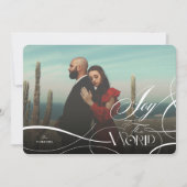 Vreugde aan de wereld Elegante religieuze Kerstmis Feestdagenkaart (Voorkant)