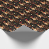 Vreugde aan de wereld Engel met lichten Cadeaupapier (Hoek)