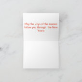 Vreugde aan de Wereld Feestdagen Kaart (Binnen)