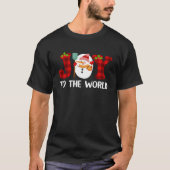 Vreugde aan de wereld Geboorte Jezus Kerstmange in T-shirt (Voorkant)