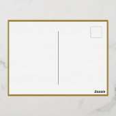 Vreugde aan de Wereld Gouden Folie Foto Briefkaart (Achterkant)