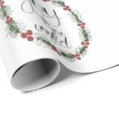 Vreugde aan de wereld kerst inpakpapier (Rol Hoek)