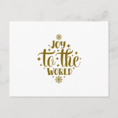 Vreugde aan de Wereld Kerstmis Briefkaart (Voorkant)