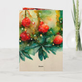 Vreugde aan de Wereld Kerstmis Carol Christelijk Feestdagen Kaart (Achterkant)