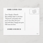 Vreugde aan de Wereld Kleurrijke Sparkly Vakantie Feestdagenkaart (Achterkant)