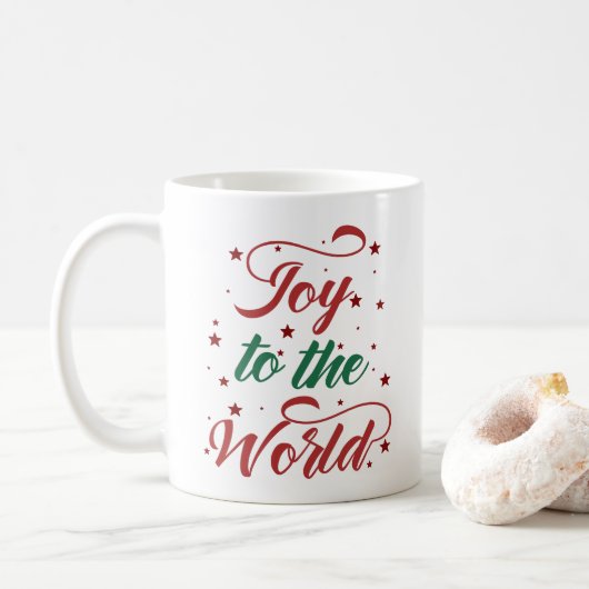 vreugde aan de wereld koffiemok (Met donut)