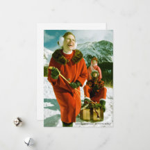 "VREUGDE AAN DE WERELD" Plat Kerstkaart