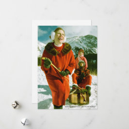 "VREUGDE AAN DE WERELD" Plat Kerstkaart