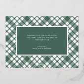 Vreugde aan de Wereld Religieuze Folie Kerst Kaart (Achterkant)