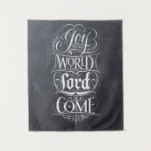 Vreugde aan de Wereld Religieuze Kerst Christelijk Wandkleed (Voorkant)