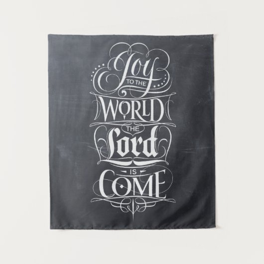 Vreugde aan de Wereld Religieuze Kerst Christelijk Wandkleed (Voorkant)
