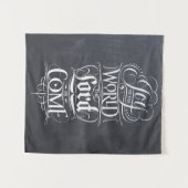 Vreugde aan de Wereld Religieuze Kerst Christelijk Wandkleed (Voorkant (horizontaal))