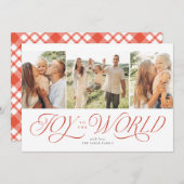 Vreugde aan de Wereld Religieuze Kerst Kaarten (Voorkant / Achterkant)