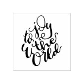 Vreugde aan de wereld Rubber Stamp Rubberstempel (Afrduk)