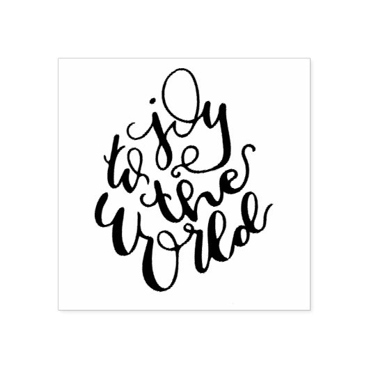 Vreugde aan de wereld Rubber Stamp Rubberstempel (Afrduk)