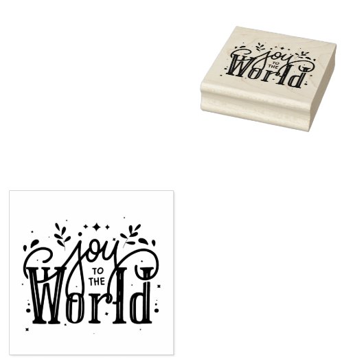 Vreugde aan de Wereld  Rubberstempel (Gestempeld)