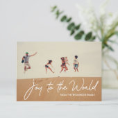 Vreugde aan de Wereld Typografie Script Familie Fo Kaart (Staand voorkant)