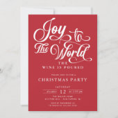 Vreugde aan de wereld vakantie cocktail party kaart (Voorkant)