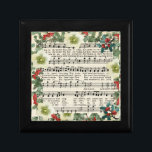 Vreugde aan de Wereld Vintage Kerst Bladmuziek Cadeaudoosje<br><div class="desc">Vreugde aan de Wereld Vintage Kerst Bladmuziek</div>