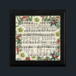 Vreugde aan de Wereld Vintage Kerst Bladmuziek Cadeaudoosje<br><div class="desc">Vreugde aan de Wereld Vintage Kerst Bladmuziek</div>